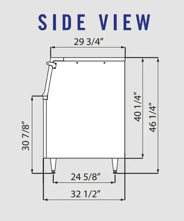 Blue Air BLIB-300S Ice Storage Bin