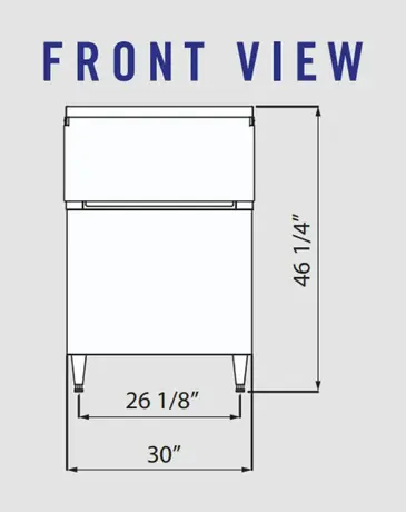 Blue Air BLIB-500S Ice Storage Bin