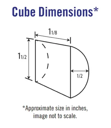 Blue Air Commercial Refrigeration BLMI-300A 22" Crescent Cubes Ice Maker, Cube-Style - 300-400 lb/24 Hr Ice Production, Air-Cooled, 115 Volts