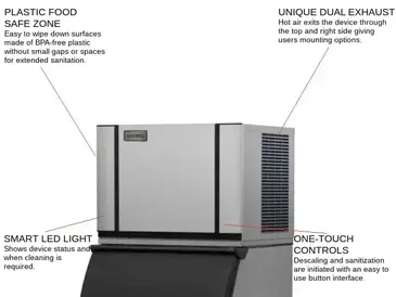 ICE-O-Matic CIM0330FA 30.25" Full-Dice Ice Maker, Cube-Style - 300-400 lb/24 Hr Ice Production, Air-Cooled, 115 Volts