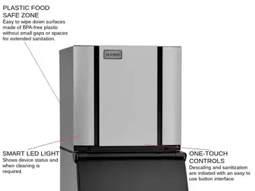 ICE-O-Matic CIM1126HR 22.25" Half-Dice Ice Maker, Cube-Style - 900-1000 lbs/24 Hr Ice Production, Air-Cooled, 208-230 Volts