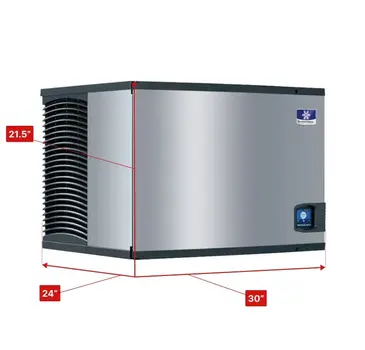 Manitowoc IDT0750A 30" Full-Dice Ice Maker, Cube-Style - 600-700 lbs/24 Hr Ice Production, Air-Cooled, 208-230 Volts