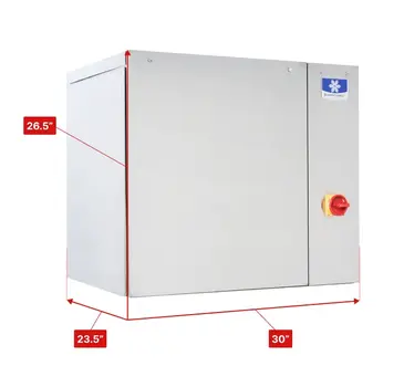 Manitowoc IDT0900W-SPACE MAKER    30"  Full-Dice Ice Maker, Cube-Style - 700-900 lb/24 Hr Ice Production,  Water-Cooled, 208-230 Volts 