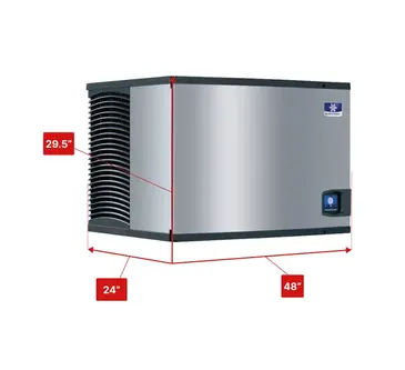 Manitowoc IDT1500A 48" Full-Dice Ice Maker, Cube-Style - 1500-2000 lbs/24 Hr Ice Production, Air-Cooled, 208-230 Volts