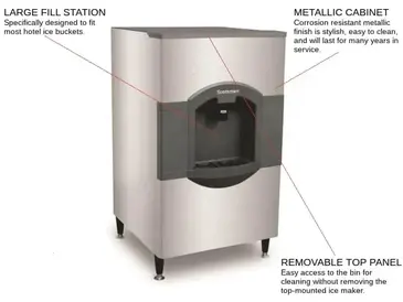 Scotsman HD30B-6 iceValet Hotel/Motel Ice Dispenser